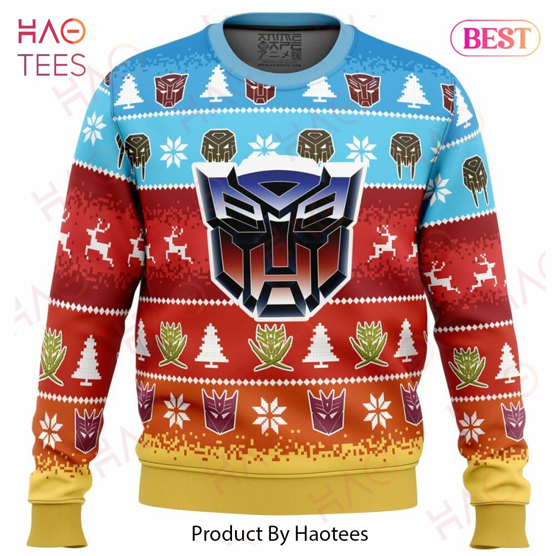 Transformers Ugly Christmas Sweater Transformers Ugly Christmas Sweater