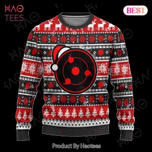 Uchiha Sharingan Anime Ugly Christmas Sweater Naruto Xmas Gift