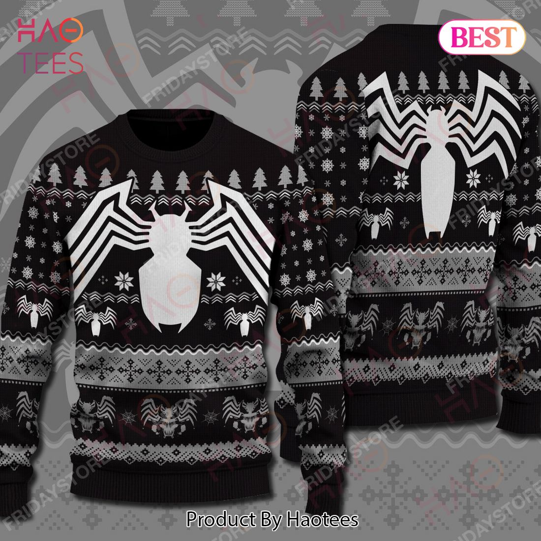 Venom MV Ugly Sweater Venom Super Hero Dark Pattern Christmas Sweater Cool MV Venom Sweater 2022 Venom MV Ugly Sweater Venom Super Hero Dark Pattern Christmas Sweater Cool MV Venom Sweater 2022