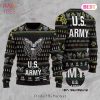 Veteran Sweater United States Army Black White Veteran Christmas Ugly Sweater 2022
