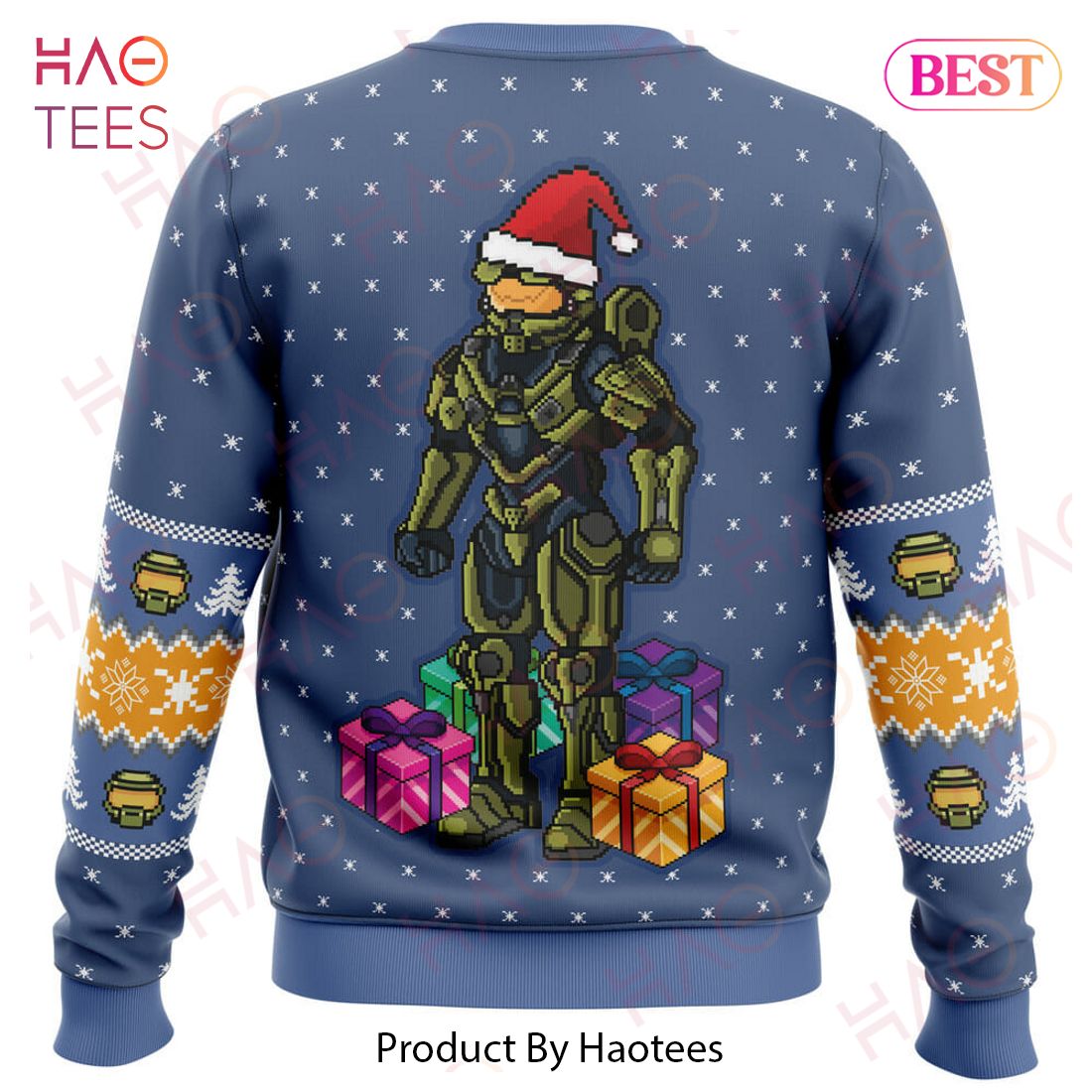 Wake Me When You Need Presents Halo Ugly Christmas Sweater Wake Me When You Need Presents Halo Ugly Christmas Sweater