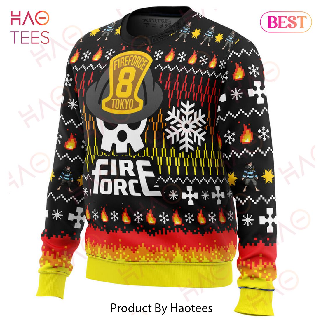 We Didn't Start the Fire this Christmas Fire Force Ugly Christmas Sweater We Didn't Start the Fire this Christmas Fire Force Ugly Christmas Sweater