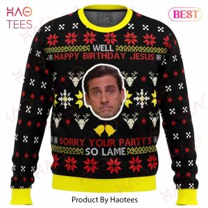 Well Happy Birthday Jesus The Office Ugly Christmas Sweater