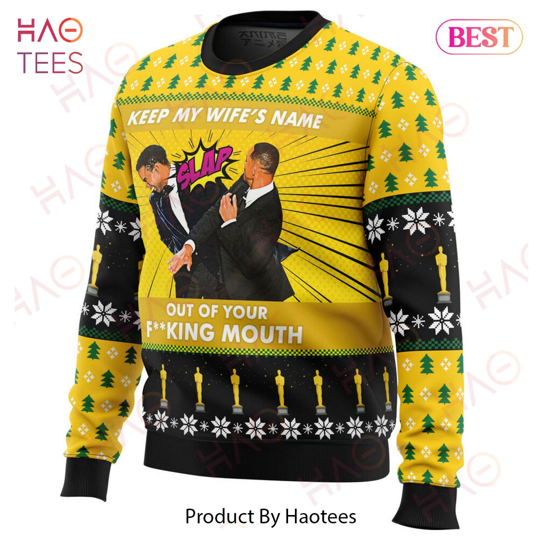 Will Smith Slaps Chris Rock Meme Ugly Christmas Sweater Will Smith Slaps Chris Rock Meme Ugly Christmas Sweater