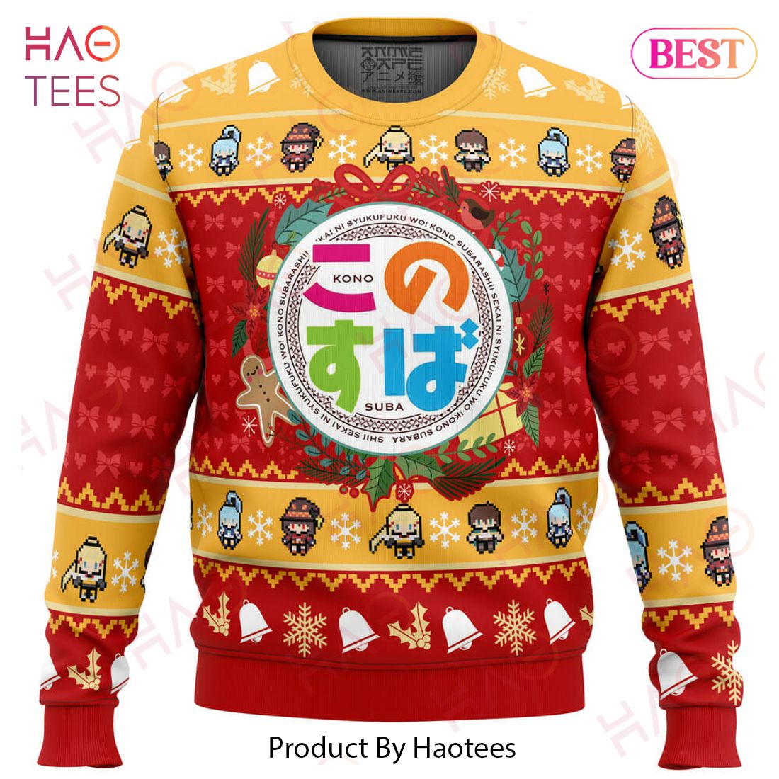 Wonderful Christmas Konosuba Ugly Christmas Sweater Wonderful Christmas Konosuba Ugly Christmas Sweater