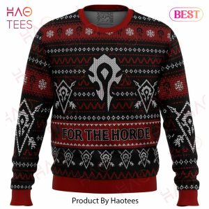 World Of Warcraft For The Horde Ugly Christmas Sweater