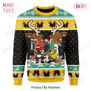 Wu Tang Christmas Sweater Christmas Wu Tang Clan Yellow Green Black Ugly Sweater