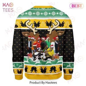 Wu Tang Christmas Sweater Christmas Wu Tang Clan Yellow Green Black Ugly Sweater