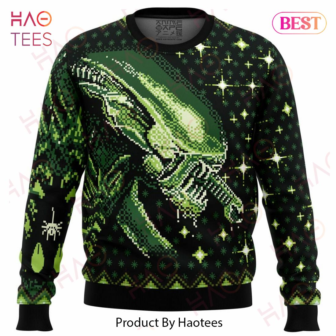 Xenomorph Alien Ugly Christmas Sweater Xenomorph Alien Ugly Christmas Sweater