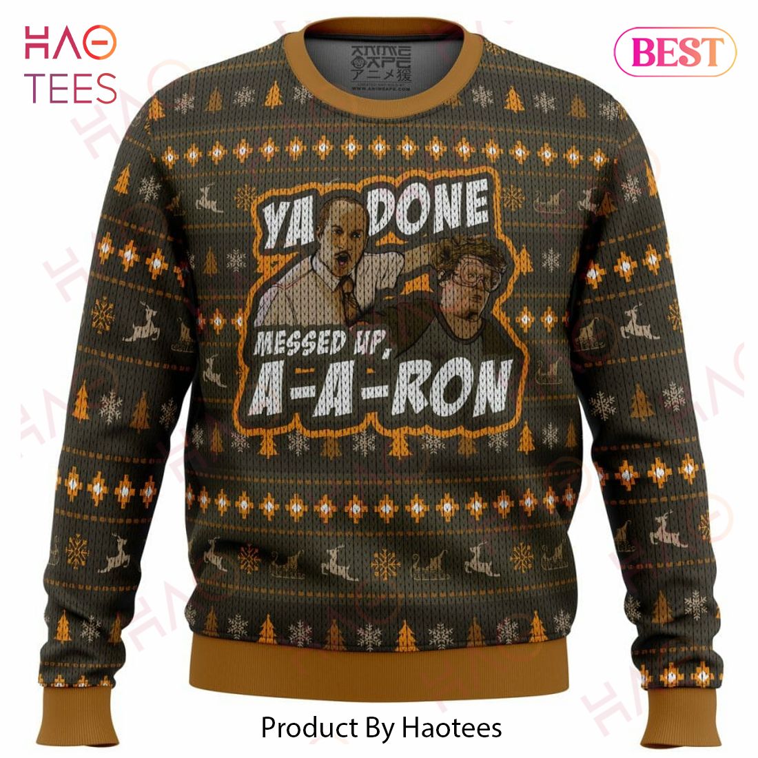 Ya Done Messed Up Aaron Key And Peele Ugly Christmas Sweater Ya Done Messed Up Aaron Key And Peele Ugly Christmas Sweater