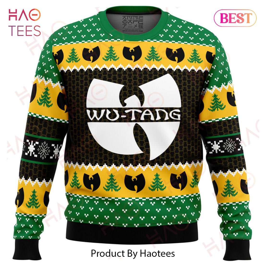 Yah It's Christmas Time Yo Wu Tang Clan Ugly Christmas Sweater Yah It's Christmas Time Yo Wu Tang Clan Ugly Christmas Sweater