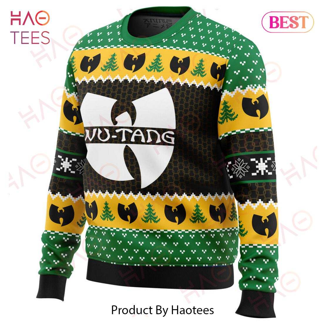 Yah It's Christmas Time Yo Wu Tang Clan Ugly Christmas Sweater Yah It's Christmas Time Yo Wu Tang Clan Ugly Christmas Sweater