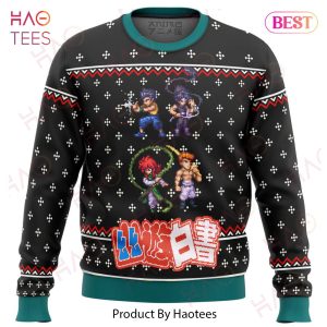 YU YU HAKUSHO Ghost Fighter Sprite Ugly Christmas Sweater
