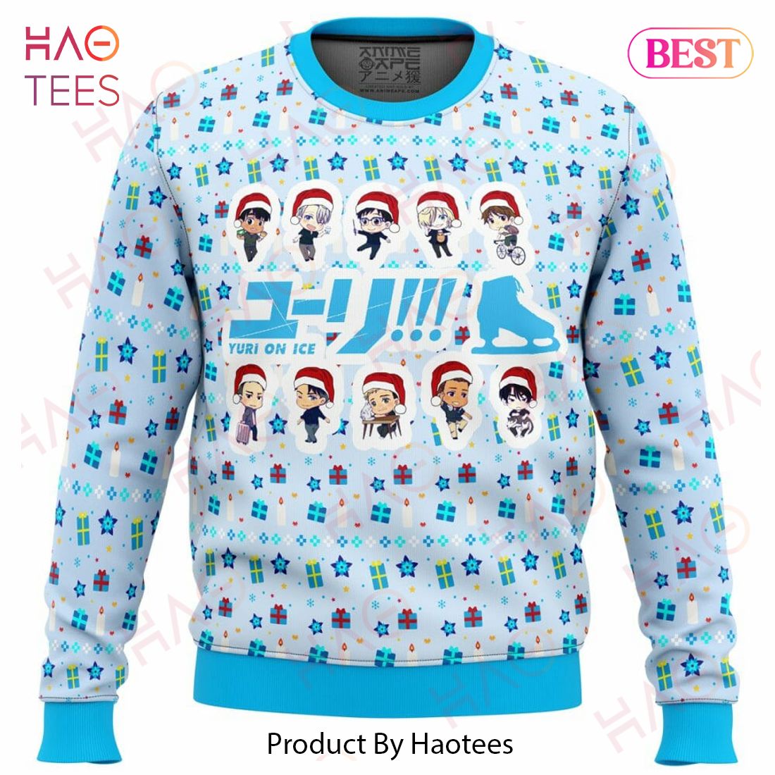 Yuri on Ice Cute Chibi Ugly Christmas Sweater Yuri on Ice Cute Chibi Ugly Christmas Sweater