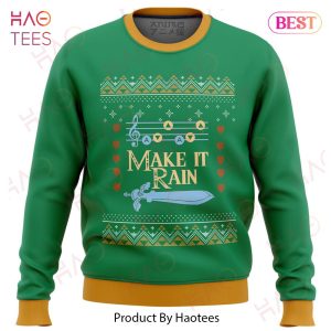 Zelda Make it Rain Ugly Christmas Sweater