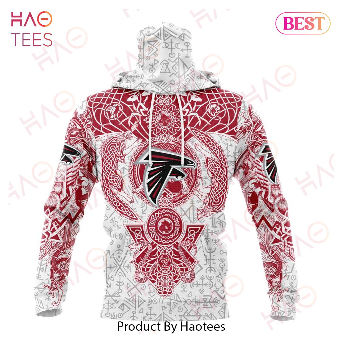 NFL Atlanta Falcons Norse Viking Symbols 3D Hoodie