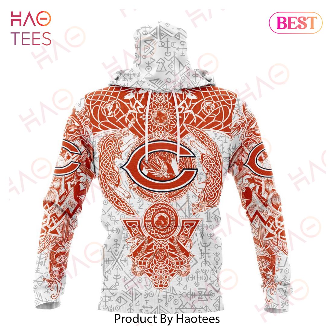 NFL Chicago Bears Norse Viking Symbols 3D Hoodie NFL Chicago Bears Norse Viking Symbols 3D Hoodie