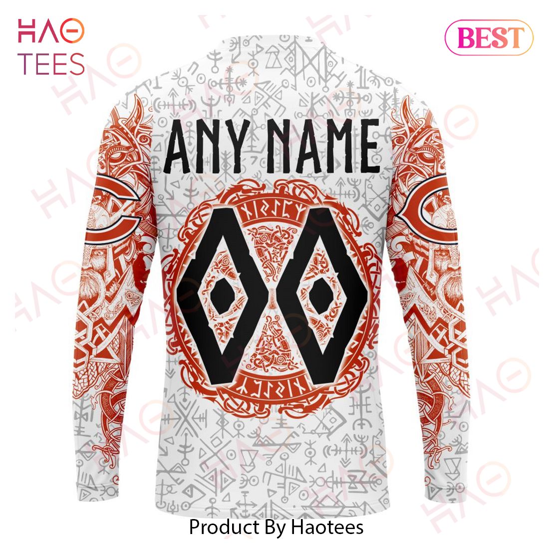 NFL Chicago Bears Norse Viking Symbols 3D Hoodie NFL Chicago Bears Norse Viking Symbols 3D Hoodie