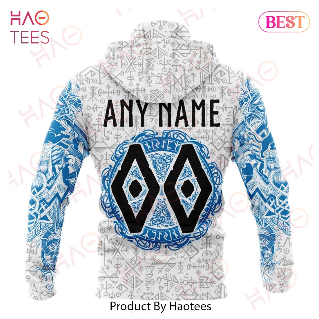 NFL Detroit Lions Norse Viking Symbols 3D Hoodie NFL Detroit Lions Norse Viking Symbols 3D Hoodie