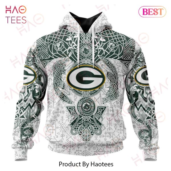 NFL Green Bay Packers Norse Viking Symbols 3D Hoodie