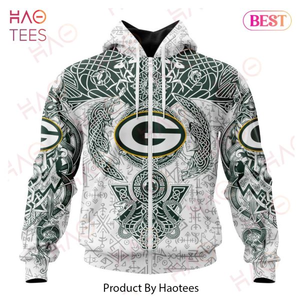 NFL Green Bay Packers Norse Viking Symbols 3D Hoodie