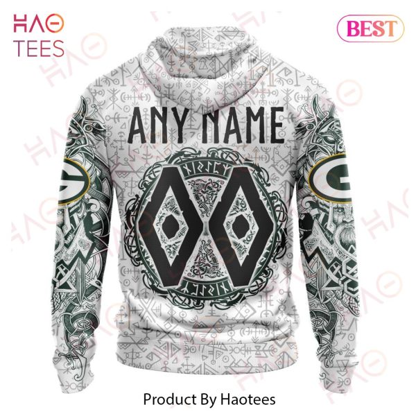 NFL Green Bay Packers Norse Viking Symbols 3D Hoodie