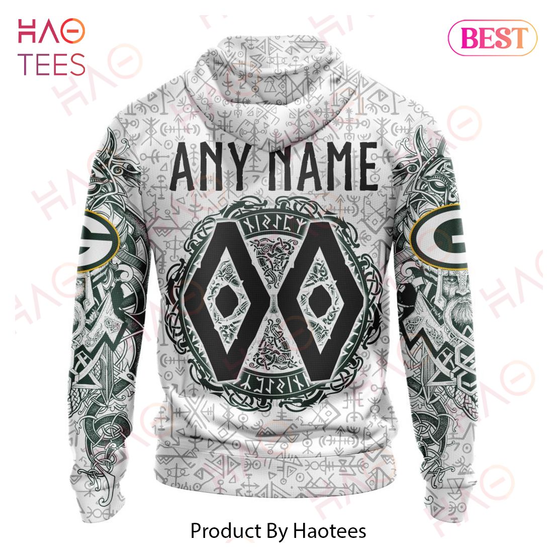 NFL Green Bay Packers Norse Viking Symbols 3D Hoodie NFL Green Bay Packers Norse Viking Symbols 3D Hoodie