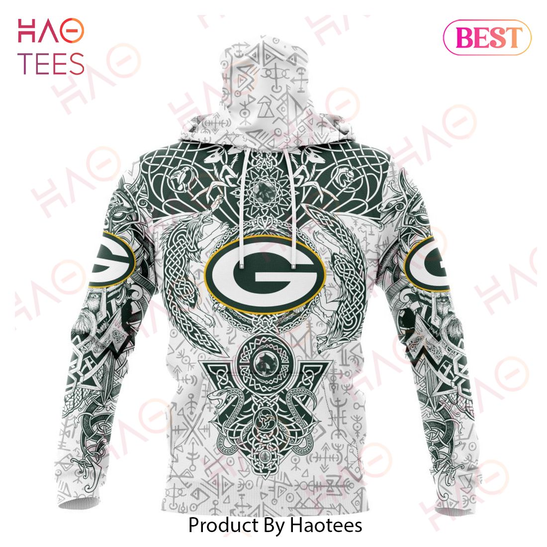 NFL Green Bay Packers Norse Viking Symbols 3D Hoodie NFL Green Bay Packers Norse Viking Symbols 3D Hoodie