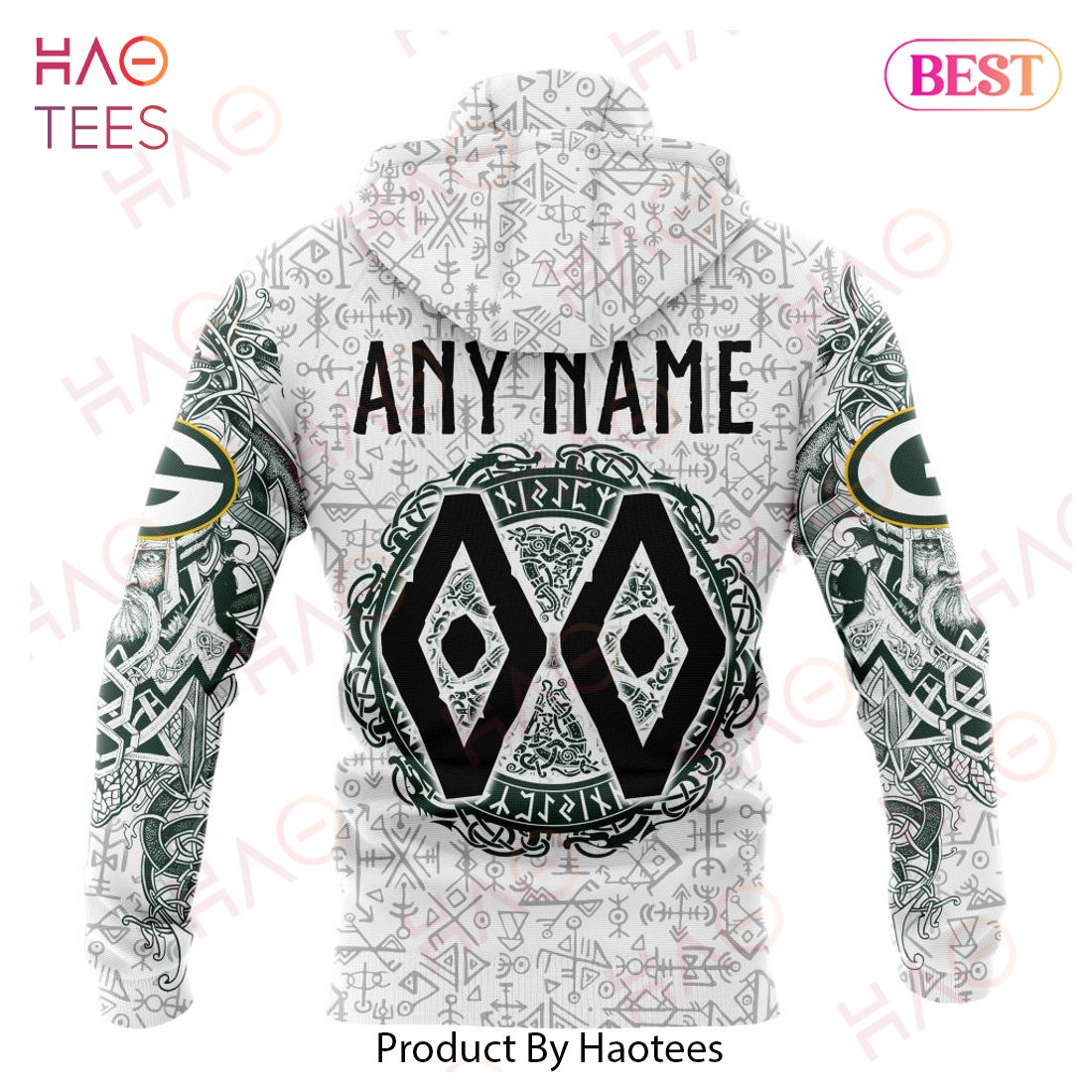 NFL Green Bay Packers Norse Viking Symbols 3D Hoodie NFL Green Bay Packers Norse Viking Symbols 3D Hoodie