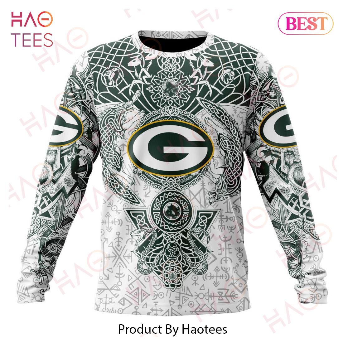 NFL Green Bay Packers Norse Viking Symbols 3D Hoodie NFL Green Bay Packers Norse Viking Symbols 3D Hoodie