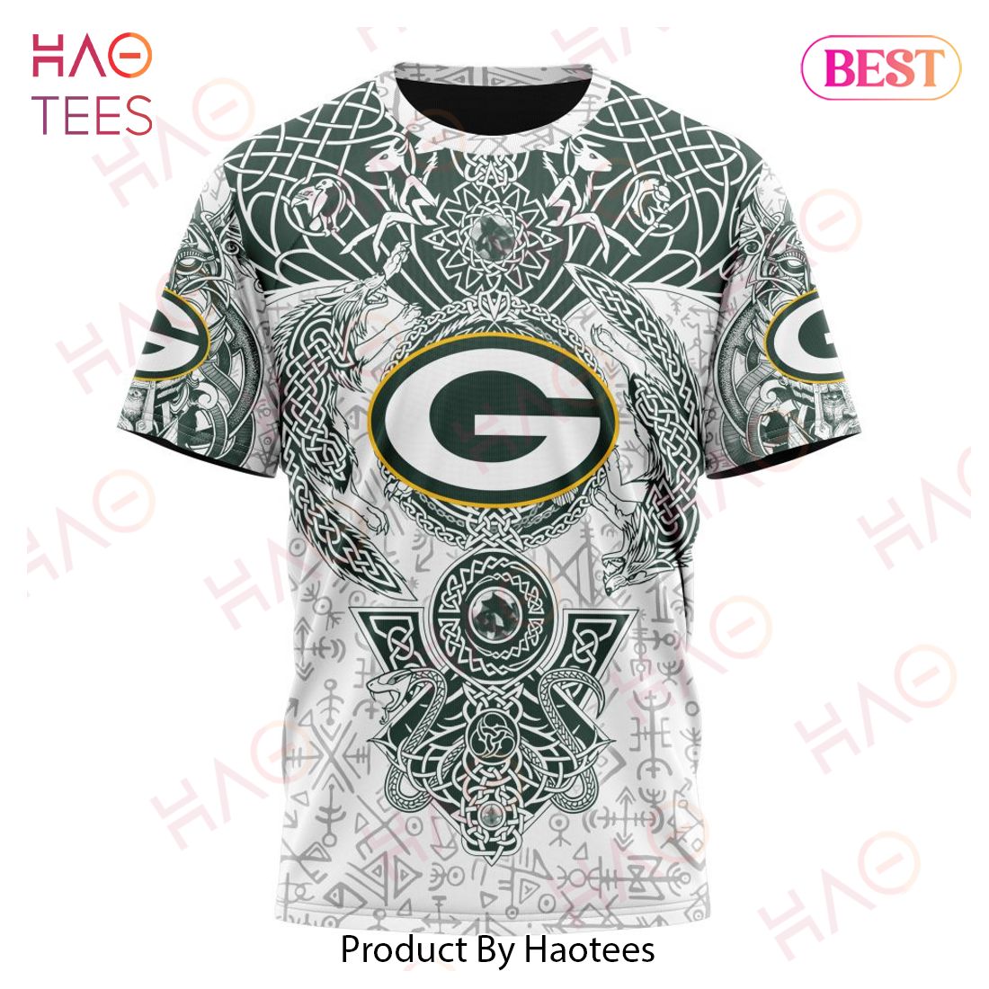 NFL Green Bay Packers Norse Viking Symbols 3D Hoodie NFL Green Bay Packers Norse Viking Symbols 3D Hoodie