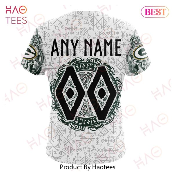 NFL Green Bay Packers Norse Viking Symbols 3D Hoodie