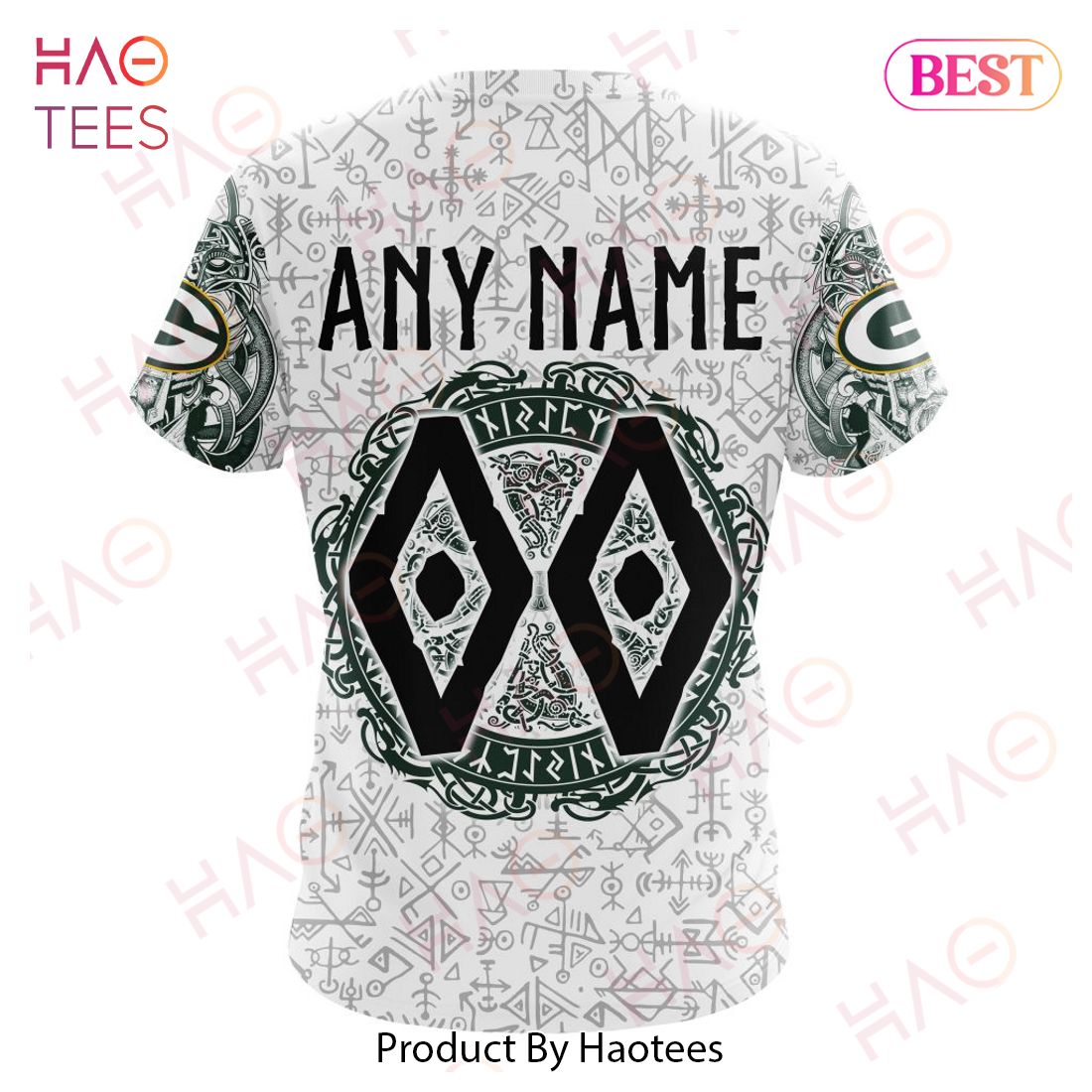 NFL Green Bay Packers Norse Viking Symbols 3D Hoodie NFL Green Bay Packers Norse Viking Symbols 3D Hoodie