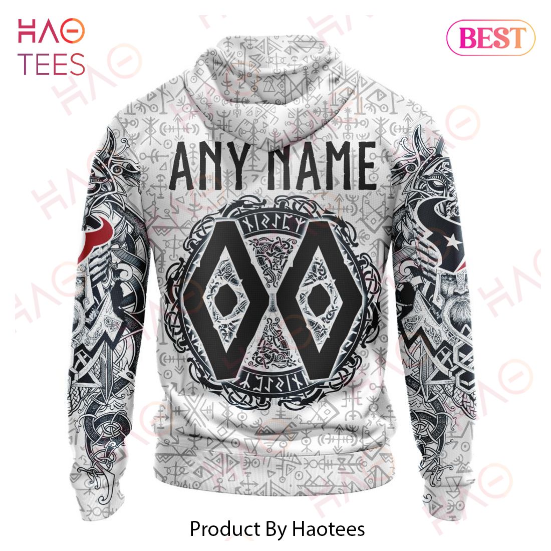NFL Houston Texans Norse Viking Symbols 3D Hoodie NFL Houston Texans Norse Viking Symbols 3D Hoodie