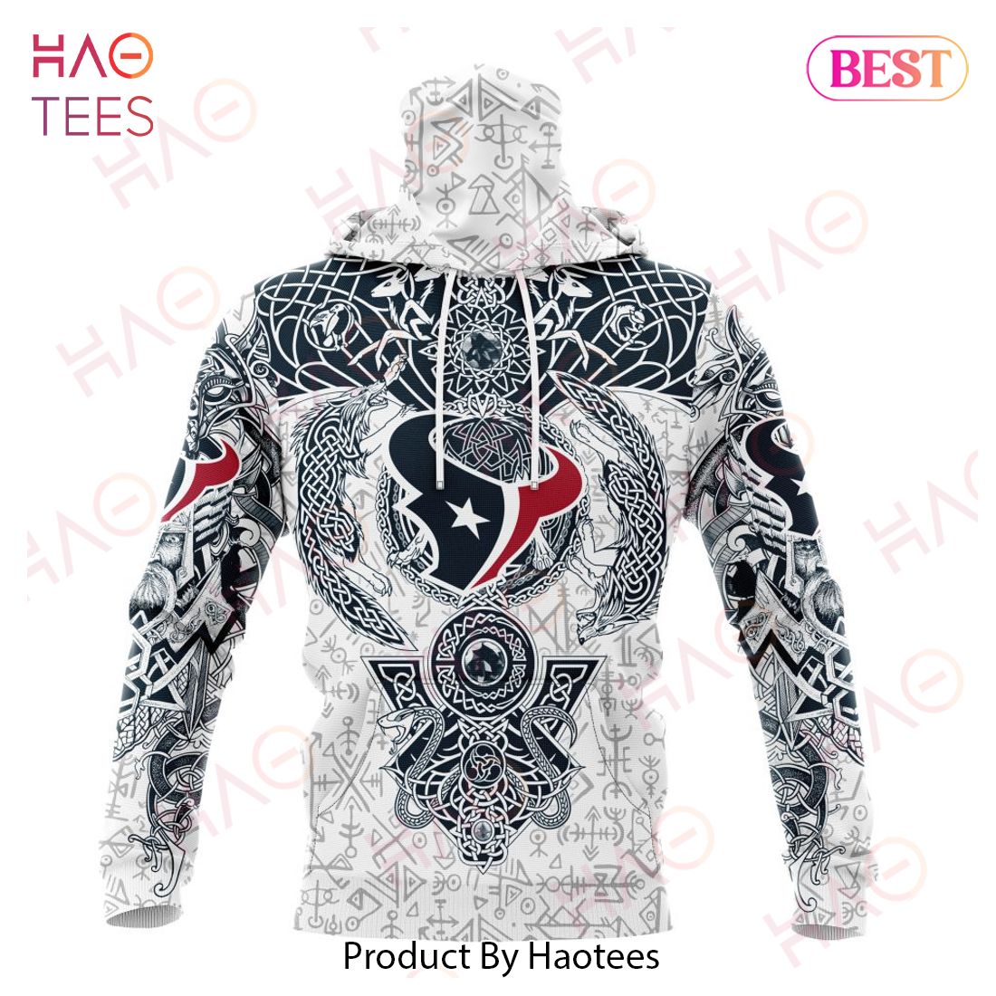 NFL Houston Texans Norse Viking Symbols 3D Hoodie NFL Houston Texans Norse Viking Symbols 3D Hoodie
