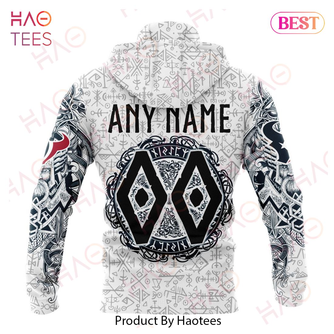 NFL Houston Texans Norse Viking Symbols 3D Hoodie NFL Houston Texans Norse Viking Symbols 3D Hoodie