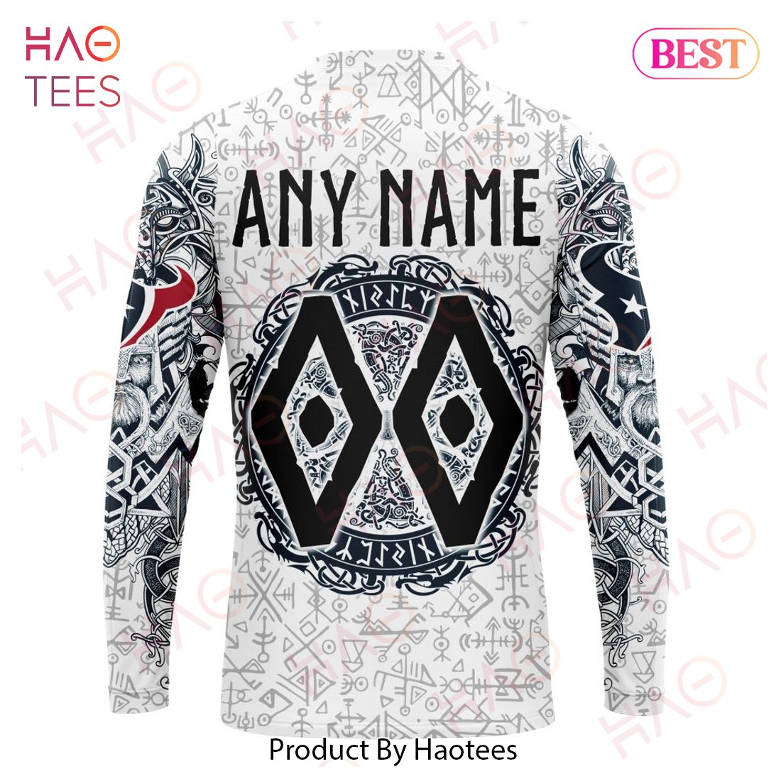 NFL Houston Texans Norse Viking Symbols 3D Hoodie NFL Houston Texans Norse Viking Symbols 3D Hoodie