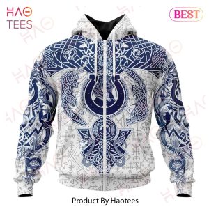 NFL Indianapolis Colts Norse Viking Symbols 3D Hoodie