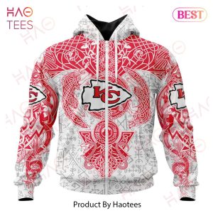 NFL Kansas City Chiefs Norse Viking Symbols 3D Hoodie