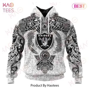 NFL Las Vegas Raiders Norse Viking Symbols 3D Hoodie