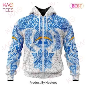 NFL Los Angeles Chargers Norse Viking Symbols 3D Hoodie