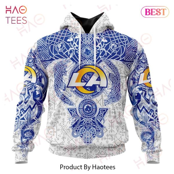 NFL Los Angeles Rams Norse Viking Symbols 3D Hoodie