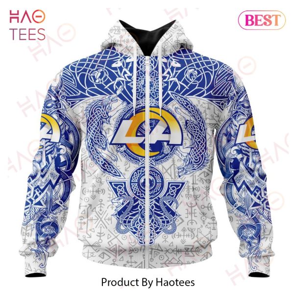 NFL Los Angeles Rams Norse Viking Symbols 3D Hoodie