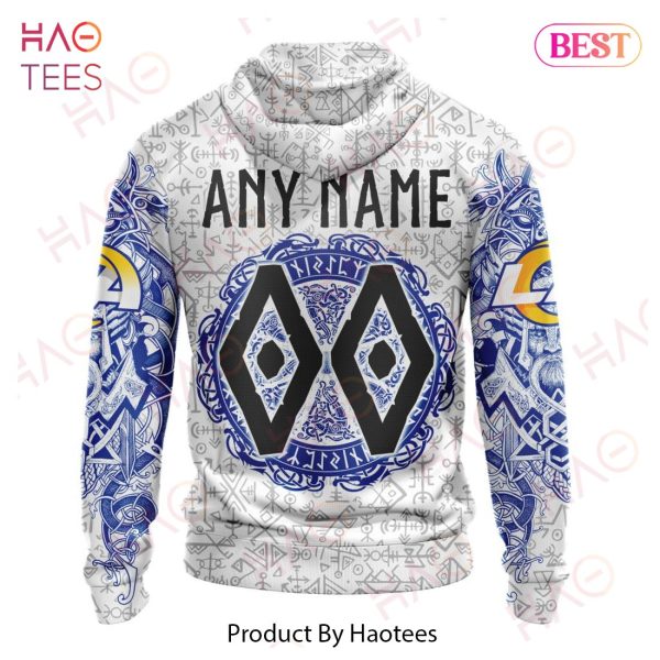 NFL Los Angeles Rams Norse Viking Symbols 3D Hoodie