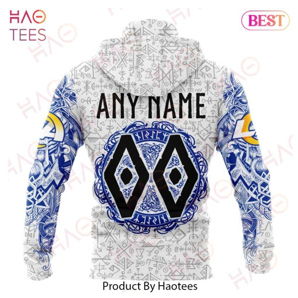 NFL Los Angeles Rams Norse Viking Symbols 3D Hoodie