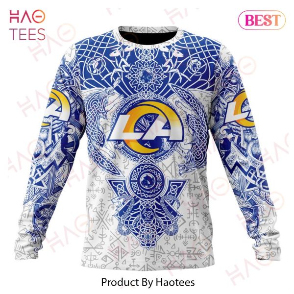 NFL Los Angeles Rams Norse Viking Symbols 3D Hoodie