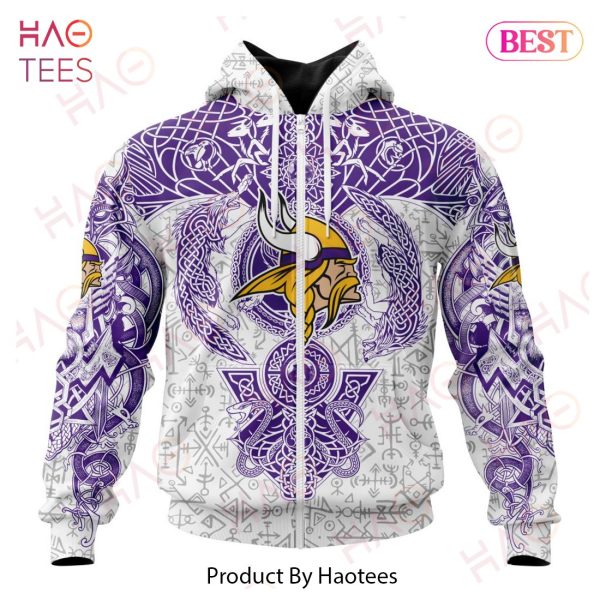 NFL Minnesota Vikings Norse Viking Symbols 3D Hoodie