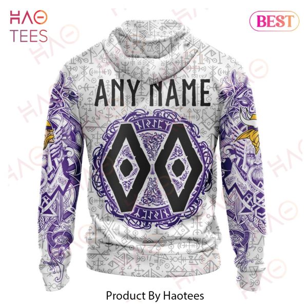 NFL Minnesota Vikings Norse Viking Symbols 3D Hoodie