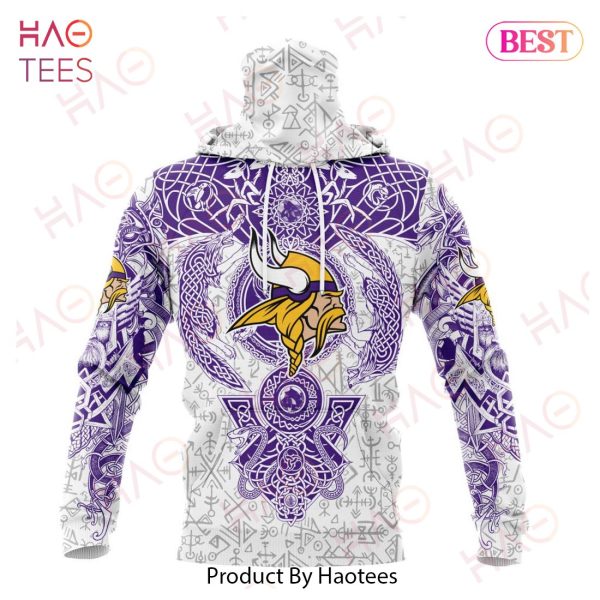 NFL Minnesota Vikings Norse Viking Symbols 3D Hoodie