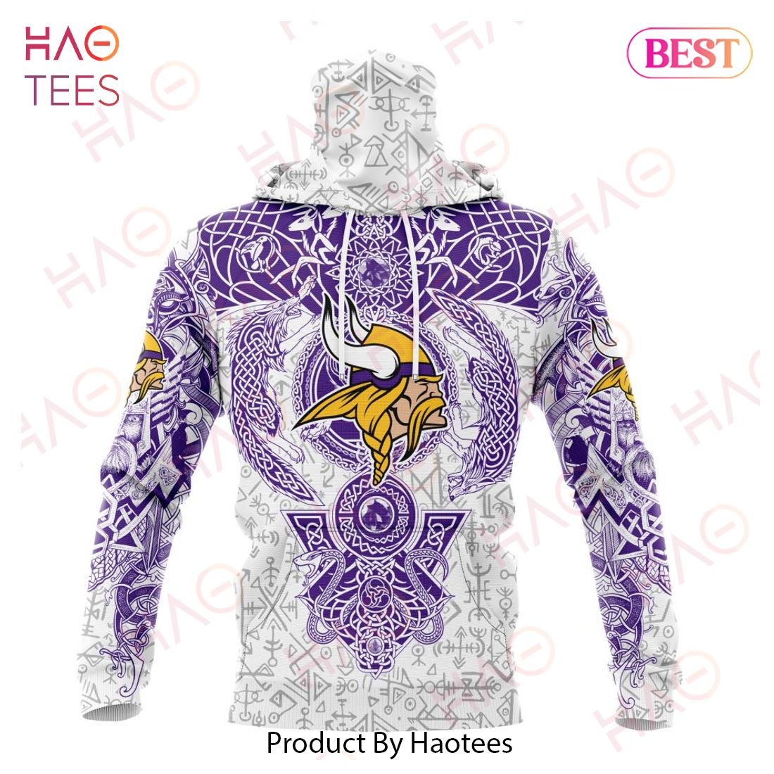NFL Minnesota Vikings Norse Viking Symbols 3D Hoodie NFL Minnesota Vikings Norse Viking Symbols 3D Hoodie